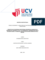 Producto Integrador 1: Análisis Crítico de Una Propuesta de Reforma Constitucional