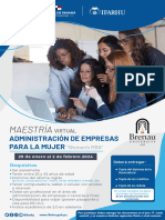 Maestría en Administración de Empresas para La Mujer