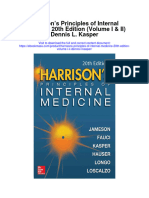 Harrisons Principles of Internal Medicine 20Th Edition Volume I Ii Dennis L Kasper Full Chapter