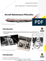Class 2. Aircraft Maintenance Philosofies