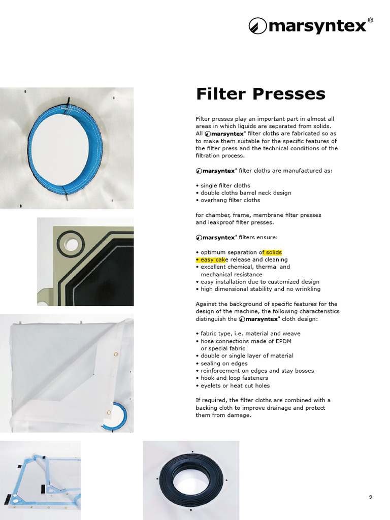 Filter Presses: Efficient Liquid Separation | PDF