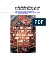 Experiencing God in Late Medieval and Early Modern England David J Davis 2 Full Chapter