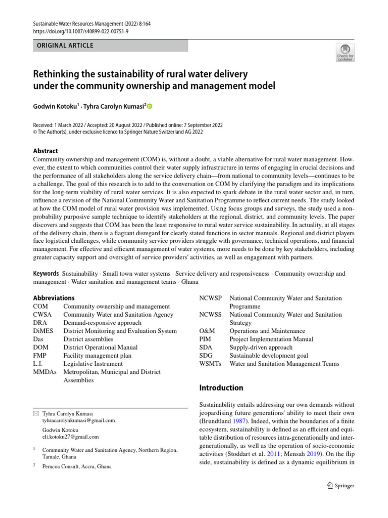 Sustainable Water Management in Ladakh | PDF | Sustainability | Governance