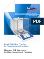 Good Weighing Practice in Pharmaceutical Industry