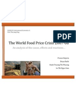 The World Food Price Crisis