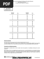 Physics: Paper 0625/11 Multiple Choice 11