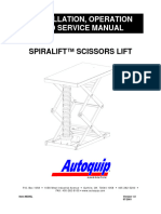 Installation, Operation and Service Manual: Spiralift™ Scissors Lift