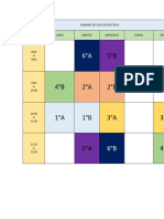 Horario de Educación Física