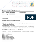 Programa Anual 2024 Administración de Las Organizaciones