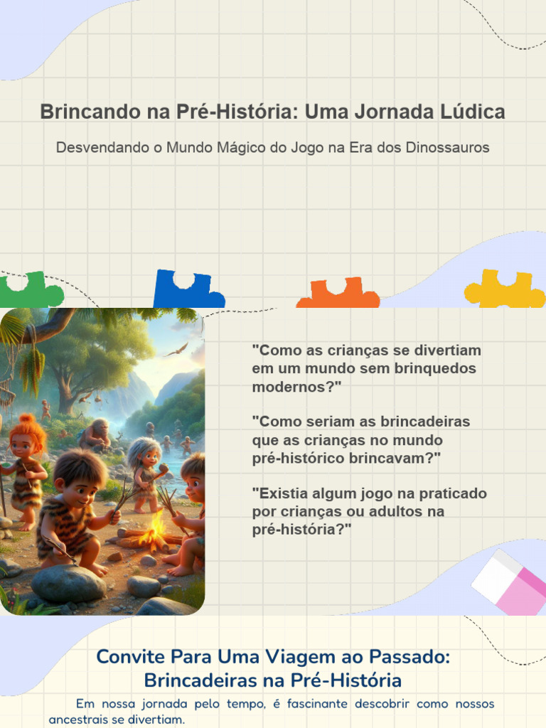 Jogos e Brincadeiras na Pré-História | PDF | Brinquedos | Aprendizado