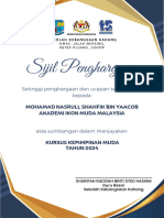 Sijil Penghargaan Kem Alam Remaja (Document (A4) )