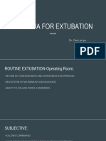 Criteria For Extubation Final