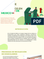 Programa de Reciclaje en La Ciudad de Mexico