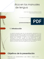 Mare, M. & Mignolet, S. La Gramatica en Los Manuales de Lengua (PowerPoint, SAEL. 2018)