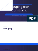 Pert 9 - Grouping Dan Constraint