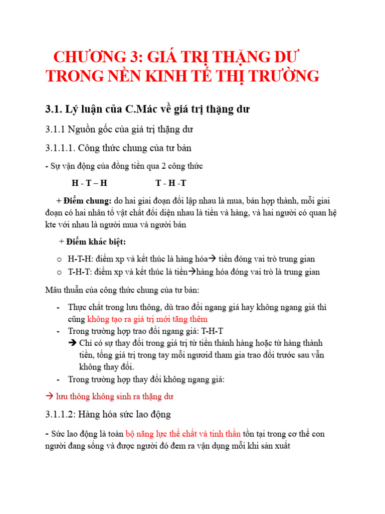 CHƯƠNG 3 KTCT | PDF