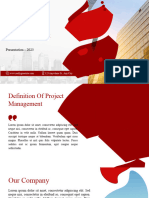 Red and White Modern Understanding Project Management Presentation