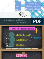Multiplication and Division of Integers