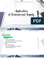Application of Demand and Supply: Abm 001. Chapter 2