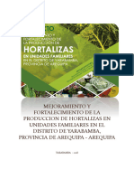 Memoria Descriptiva Proyecto Hortalizas