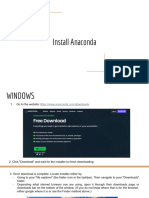 Install Anaconda Guidance