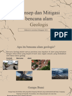 Mitigasi Bencana Geologis