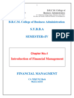 Introduction of Financial Management
