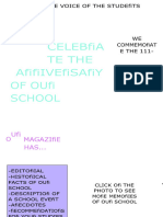 We Celebrate The Anniversary of Our School