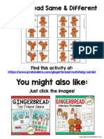 Gingerbread Same and Different