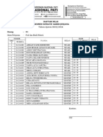 Form Daftar Nilai PAI