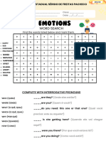 7º Emotions e Pronomes Interrigativos