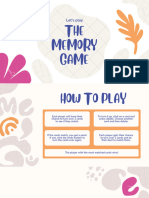 Blue Orange Modern Abstract Playful Memory Game Presentation