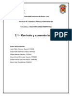 2.1 - Contrato y Convenio Laboral.