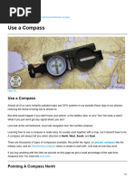 Directions Using a 16-Point Compass | PDF