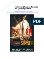 Stolen by The Sinner Russian Torpedo Book 1 Hayley Faiman All Chapter