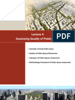 Assessing Quality of Public Spaces: Elective Course (1) Urban Design