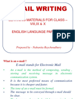 E-Mail Writing For English I For Class VIII, IX & X - 28 - 03 - 2020-NabanitaRC.
