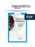 Health Psychology An Introduction To Behavior and Health 10Th Edition Linda Brannon Full Chapter