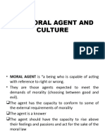 The Moral Agent and Culture