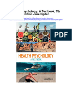 Health Psychology A Textbook 7Th Edition Jane Ogden Full Chapter