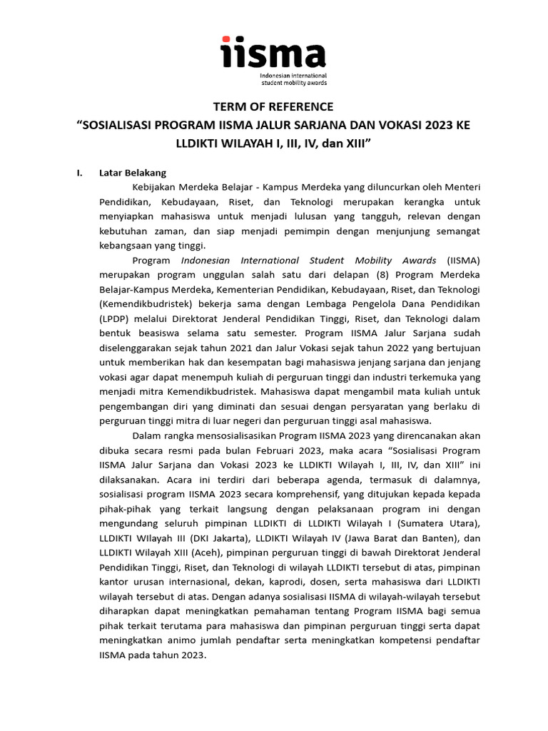 2 2 sosialisasi program iisma jalur sarjana dan vokasi 2023 ke lldikti