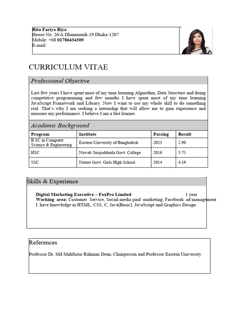 Riya UPdate CV | PDF