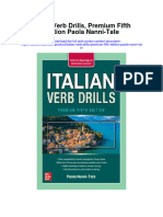 Italian Verb Drills Premium Fifth Edition Paola Nanni Tate Full Chapter