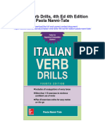 Italian Verb Drills 4Th Ed 4Th Edition Paola Nanni Tate Full Chapter