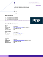 Formulir Pendirian Badan Usaha (Akulegal)