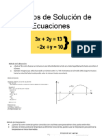 Métodos de Solución de Ecuaciones