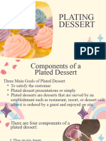 Present and Serve Plated Dessert