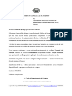 Carta de Pedido de Estágio - Fernando Lúis (ANE)