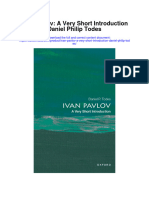 Ivan Pavlov A Very Short Introduction Daniel Philip Todes Full Chapter