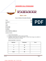 Kabarak Mock 1